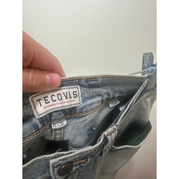 Tecovas NWOT Men’s Slim Straight Jeans Sz 32x30 Light Blue Wash - Picture 7 of 9